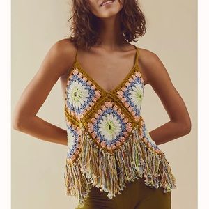 Free People Summer of Love halter top XS/S